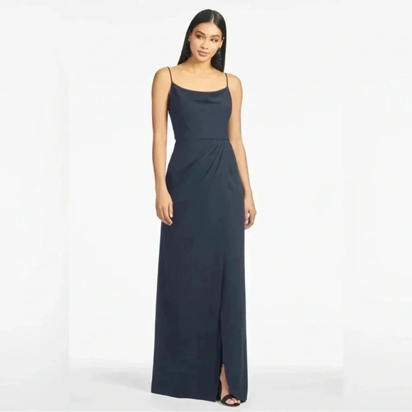 Sachin & Babi Paulina 4-Way Stretch Crepe Gown Navy Blue Size 4 - Picture 1 of 8